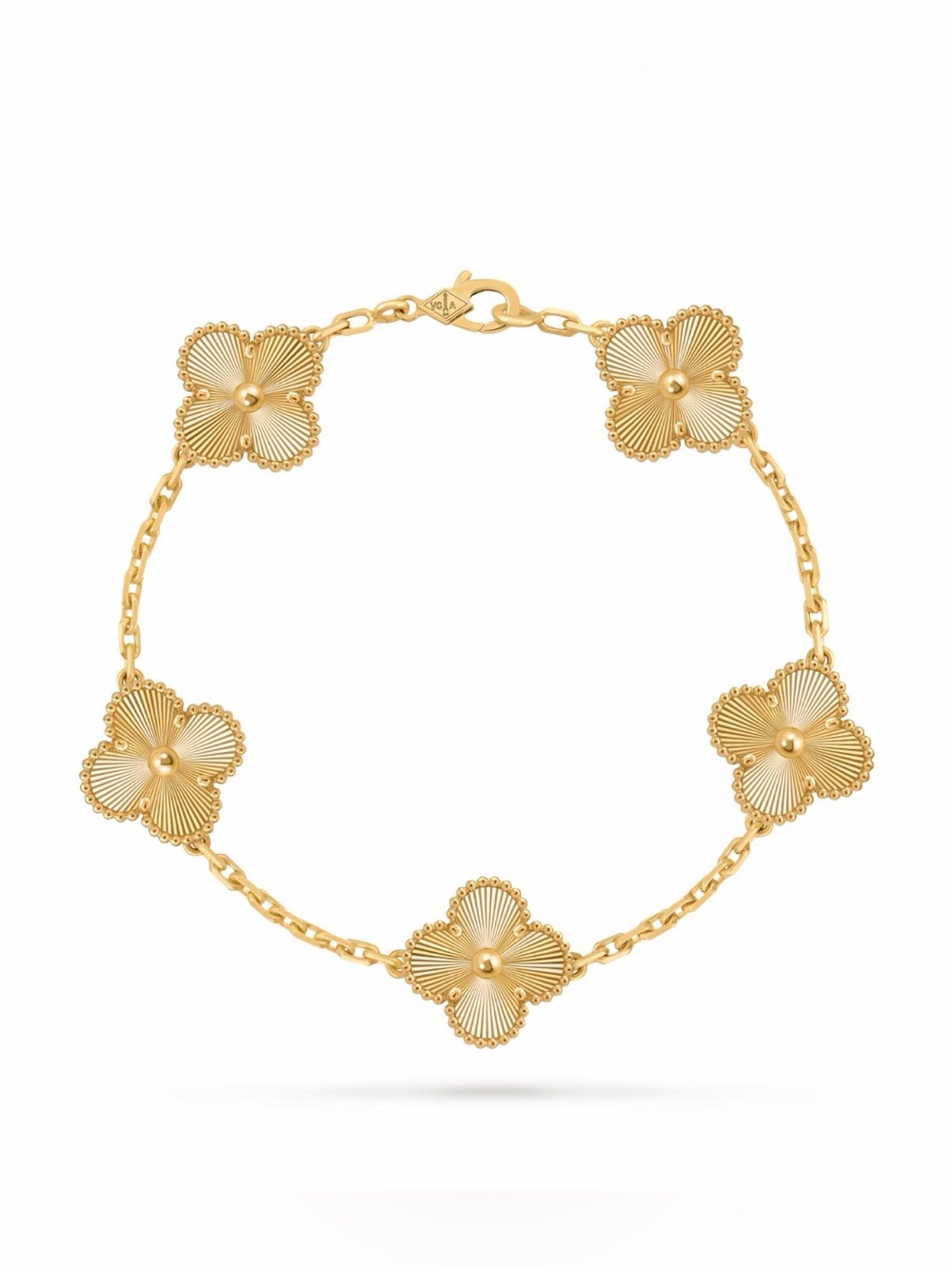 Gold Clover Pendant  Bracelet Luxury Bracelet - Picture 3 of 7